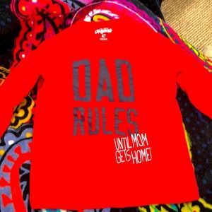 Red long sleeve boys tee